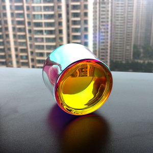 Pot à <span class=keywords><strong>bougie</strong></span> de luxe FENGJUN, récipient en verre irisé avec fermeture métallique, décoration d'intérieur de luxe - Product Image 4