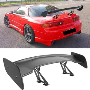 Aileron arrière GT 47 pouces noir mat universel, ailerons de course légers pour coffre, hauteur réglable, compatible <span class=keywords><strong>Camaro</strong></span> - Product Image 1