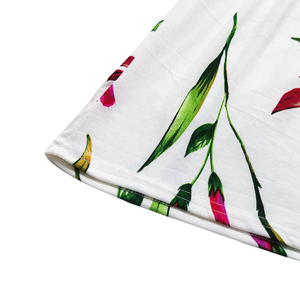 Vente en gros pas cher en promotion longue robe <span class=keywords><strong>maxi</strong></span> pour femme à imprimé floral lys blanc - Product Image 5