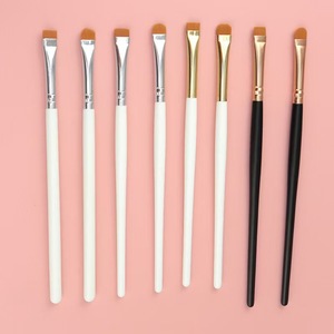 Microblading PMU <strong>Brush</strong> Custom Logo Low MOQ Flat Wooden Ultra-thin Angled Eyebrow <strong>Brush</strong> Angle <strong>Brush</strong> <strong>for</strong> Eye Brows <strong>Eyeliner</strong> - Product Image 2