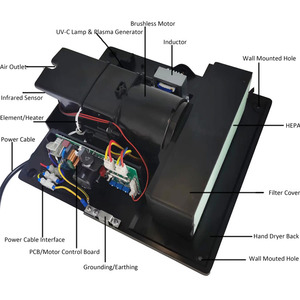 304 Stainless Steel Brushless Hand Dryer Automatic Handsdryer Sf006 Hand Dryer Commerical - Product Image 6