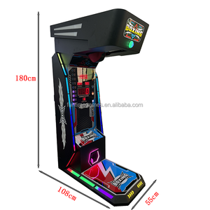 Macchina Arcade Interattiva <span class=keywords><strong>Boxer</strong></span> con Sistema di Premi, Sacco da Boxe a Moneta per Intrattenimento Bambini, Boxe Arcade - Product Image 6