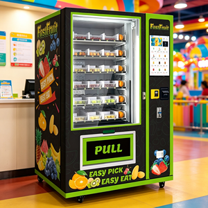 Máquina Expendedora de Frutas Frescas y Postres Inteligente con Control por Wifi y Nube, Pantalla Publicitaria de 21.5 Pulgadas, Kiosco de Venta de Alimentos Frescos - Product Image 1