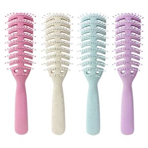 Peigne <span class=keywords><strong>à</strong></span> cheveux en plastique strié pour hommes, grand peigne <span class=keywords><strong>à</strong></span> démêler, pour cheveux gras, bouclés et volumineux, massage capillaire, usage professionnel en salon - Product Image 5