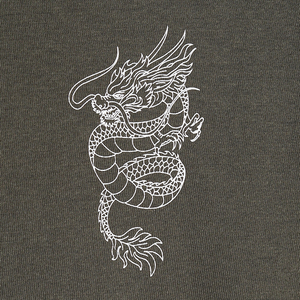 เสื้อยืดพิมพ์ลายผู้ชายสีเขียวมะกอก ทรงหลวม น้ำหนัก 180 GSM ผ้าฝ้าย 100% พิมพ์ลายยางแบบกำหนดเองความหนาแน่นสูง - Product Image 2