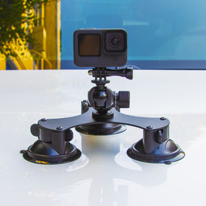 Soporte de Coche de Alta Resistencia con Triple Ventosa de 360° para GoPro Hero 13, Insta360 X6/X5, DJI <span class=keywords><strong>Osmo</strong></span> <span class=keywords><strong>6</strong></span> 5, Soporte para Parabrisas de Cámara de Acción - Product Image 6
