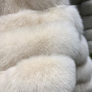 <span class=keywords><strong>Veste</strong></span> en Fourrure de Renard Douce Naturelle Mode Hiver 2025 Beige pour Femme - Product Image 4