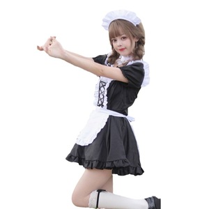 Japanese Style Maid Costume Black Polyester Stage Performance Cosplay Costume For Anime Role Playing - Product Image 5