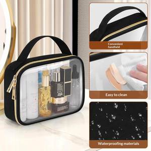 <b>Custom</b> Wholesale Transparent PVC <b>Lipstick</b> Organizer Portable Toiletry Bag Large Capacity Makeup Items Cosmetic - Product Image 4