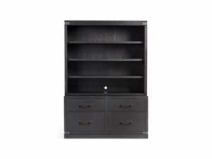 Meuble de rangement de style contemporain américain, bibliothèque de présentation en bois naturel haut de gamme - Product Image 3