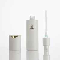 Flacons pompe cosmétiques en verre blanc premium 30ml 50ml 100ml 120ml avec couvercle ondulé doré