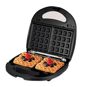 Máquina para hacer desayunos 3 en 1, máquina para hacer sándwiches, gofres y donuts, revestimiento antiadherente eléctrico, 24x24x9cm, estándar europeo, 220V - Product Image 2