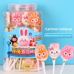 Venta al <span class=keywords><strong>por</strong></span> <span class=keywords><strong>Mayor</strong></span> de 30 Piruletas de Conejito de 15g |   Caramelos con Sabor Afrutado y Recubrimiento Creativo |   Dulces para Niños, Recuerdos para Fiestas de Cumpleaños - Product Image 1