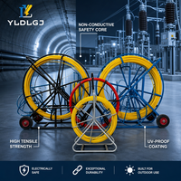YILI 10mm*200m Tire-câble Cobra sur roues en fibre de verre pour conduits, ruban de tirage tout-terrain de qualité professionnelle