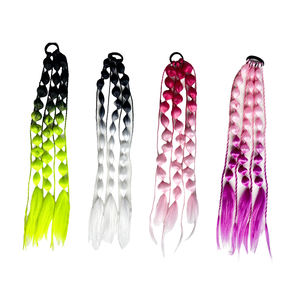 Linterna <span class=keywords><strong>trenza</strong></span> Cola de Caballo linterna burbuja trenzas Ombre Color extensión de cabello sintético 20 pulgadas 50cm - Product Image 6