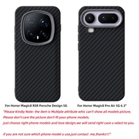 Étui de protection magnétique de luxe en fibre de carbone pour Honor Magic8 RSR Porsche Design / 8 Pro Air avec recharge sans fil