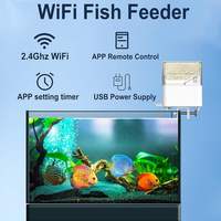 Distributeur automatique de nourriture pour poissons 100ML, contrôle par application, WiFi, programmation intelligente, accessoires pour aquariums et poissons rouges - Vente en gros