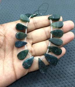 Gemas de cuarzo con forma de pera, joyería hecha a mano, Natural, Solar, 18 piezas - Product Image 3