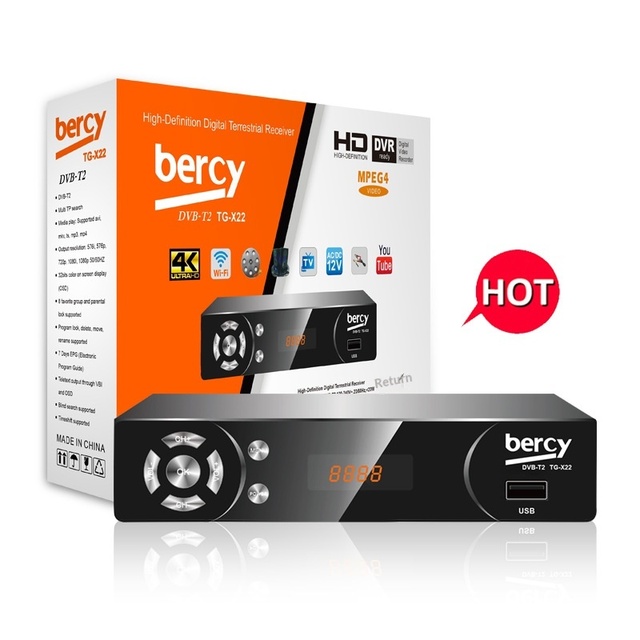 DVB-T2 Network High-Definition 1920x1080 4K TV Set-Top Box with WiFi and for Factory Direct Supply