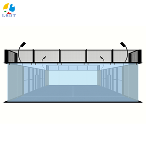 Terrain de padel / terrain de paddle-tennis professionnel panoramique intérieur/extérieur, ensemble complet - Product Image 5