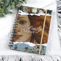 Journal quotidien cahier à spirale cahiers logo personnalisable cahier kraft planificateur hebdomadaire planificateur quotidien