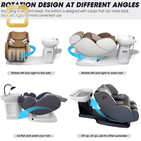 Salon Rotatery Shampooing Chaise De Massage De Cheveux Électrique Chaise De Lavage Tête Spa pour Coiffure Professionnelle Massage Shampooing Chaise
