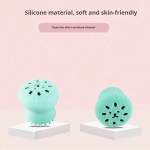 Kleiner Oktopus Silikon-Gesichtsreinigungsbürste mit Reinigungsfunktion Schönheitszubehör - Product Image 5