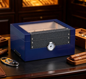 Best Price Premium Look Wooden Display Cigar Box for Cigar Cigar Accessories Gift Box Hand‑Polished Wood Humidor for Cigar - Product Image 1