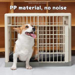 <span class=keywords><strong>Jaula</strong></span> móvil de plástico <span class=keywords><strong>para</strong></span> perros con ruedas y entrada de doble puerta <span class=keywords><strong>para</strong></span> mascotas pequeñas, venta al por mayor - Product Image 5