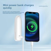 Kipas Tangan Lipat Portabel dengan Power Bank, Kipas Mini Pendingin Tiga Kecepatan, Kipas Saku untuk Perjalanan Luar Ruangan, OEM ODM Grosir