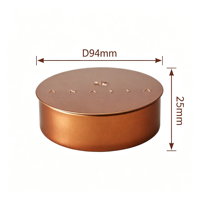Boîte ronde en métal étirable de qualité alimentaire, boîte de rangement ronde pour bonbons avec couvercle intérieur scellé pour emballage cadeau de chocolat, OEM ODM