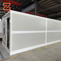 Maison en conteneur pliable de style design industriel avec 2 chambres à coucher en acier à capsule minuscule et panneau sandwich