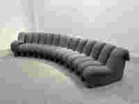 Canapé modulaire de passage au design BOUCLE belge moderne, mobilier de salon contemporain combinable