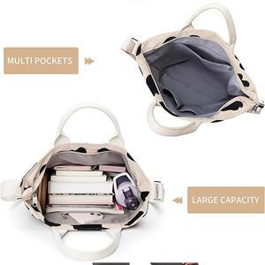 人気のコーデュロイレディースリングバッグカジュアルショルダートートバッグ女性用レオパードクロスボディメッセンジャースリング調整可能なストラップ付き女性用 - Product Image 3