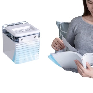 Portable <b>Mini</b> USB Charging Air Conditioner Water Mist Household Use Small Water Desktop <b>Cooler</b> Fan - Product Image 1