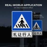 Signalisation de passage piétonnier à transmission de lumière LED pour les routes urbaines