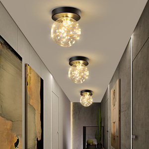 Plafonnier LED en forme de boule de verre, design moderne, <span class=keywords><strong>ciel</strong></span> étoilé, nuit G9, Lustre pour chambre d'enfant, escalier, cuisine, <span class=keywords><strong>luminaire</strong></span> décoratif de plafond - Product Image 1