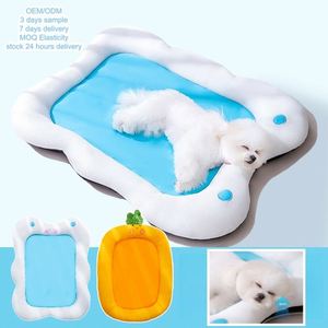 Pet Cooling <b>Mat</b> Soft Breathable Luxury Modern Dog <b>Cat</b> Eco-Friendly Oxford Fabric Teddy Cartoon Pattern Spring/Summer Use - Product Image 1