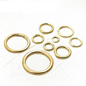 Yyx Brass Vòng Mùa Xuân Khóa Tinh Khiết Đồng Vòng Vòng Di Chuyển Mở Phần Cứng Của Phụ Nữ Túi Phụ Kiện <span class=keywords><strong>Keychain</strong></span> - Product Image 5