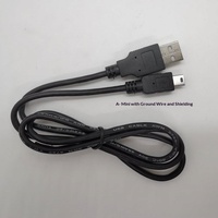 Câble de charge/transfert de données USB vers Mini V3 blindé de 1 mètre, directement de l'usine, avec conducteur en cuivre pur et gaine en PVC