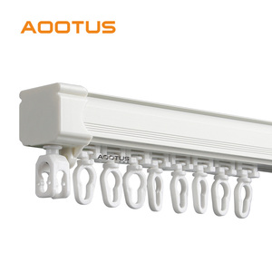 Nouvelle arrivée droite murale en profilé d'aluminium tringle à rideau fenêtre coulissante rail de rail coulissant - Product Image 5