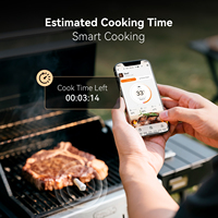 INKBIRD INT-11S-B termometer daging Bluetooth banyak sensor, pengukur suhu untuk memasak Bbq makanan