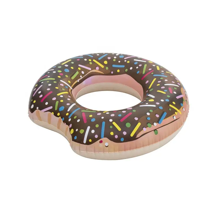 Hot Verkoop 2024 Nieuwe Goedkope Opblaasbare Pvc Donut Zwemringen Verdikte Zomer Pvc Float Speelgoed Kinderfeest Decoratie Zwemring