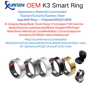 SHR K3 2025 anillo inteligente cuidado de la salud Fitness Tracker AI aplicación de análisis WiFi Control ritmo cardíaco actividad del sueño rastreador Multideportivo - Product Image 5