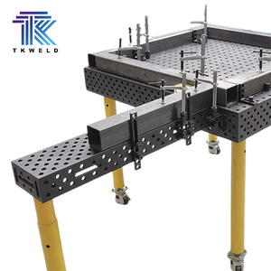 โต๊ะเชื่อมเหล็กหล่อ TKweld รุ่นใหม่ HT300 สำหรับงานเชื่อม 2 มิติ 3 มิติ ขนาด 200*100*200 มม. D16/D28 พื้นผิวเคลือบไนไตรด์ ใช้พลังงานแบตเตอรี่ พร้อมระบบยึดจับสำหรับงานบัดกรี - Product Image 5