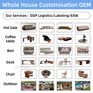 Ensemble de canapé-lit de salon en peluche douce <span class=keywords><strong>coiffeuse</strong></span> avec miroir, canapé en peluche à poils longs couverture en fourrure pour lit - Product Image 3