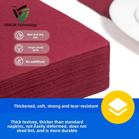 Boîtes de serviettes jetables personnalisables VEIKUN en pulpe de bois vierge, sans poussière, pour fêtes/banquets/cocktails