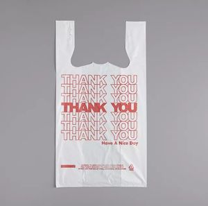 Bolsas de Plástico HDPE Personalizadas con Logotipo para Camisetas, Bolsas de Compras para Supermercados y Tiendas, Bolsas Tipo Camiseta - Product Image 3