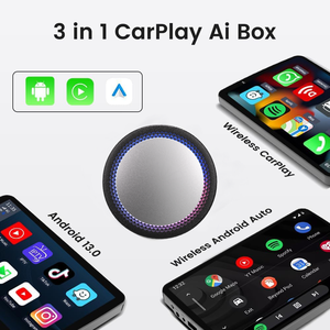 Android <span class=keywords><strong>Auto</strong></span> Ai Box Carplay Adaptateur filaire vers sans fil QCM 6225 8GB RAM 128GB ROM - Product Image 2