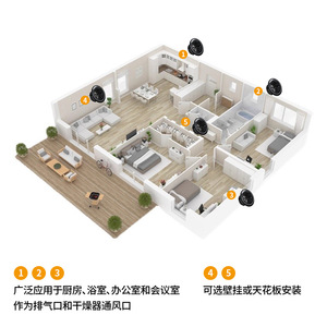 Hefengxing Louvered Air Vent Cover 75 100 125 150 200 Mm ABS Plastic Ceiling Fresh Air Inlet Diffuser - Product Image 5